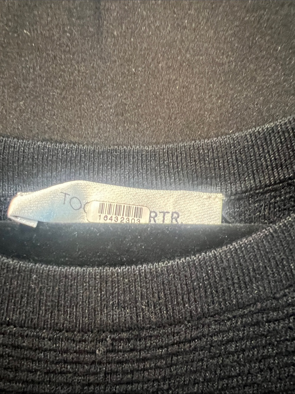 TOBY TRR Black Crewneck Knit Dress